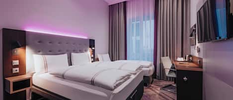 1 Schlafzimmer, schallisolierte Zimmer