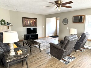 Living area - Rusty Rim Bike House Unit 1, Centrally located, 2 bed 1 bath (Crosby)