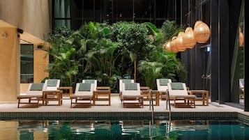 Indoor pool, seasonal outdoor pool