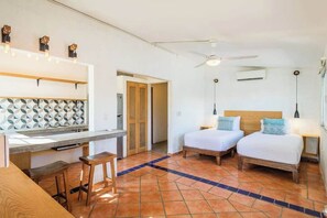 1 غرفة نوم وواي فاي وملاءات أسرّة