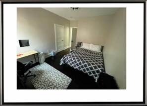 Desk, laptop workspace, free WiFi