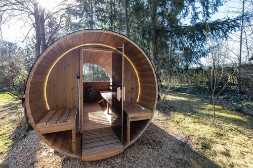 Landhaus 'Heidehygge - Mit Wald' mit privater Terrasse, privatem Garten und Wi-Fi