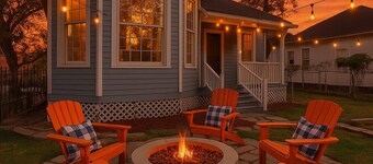 3 Bed, 2.5 Bath, 10 Minutes from Downtown, Fire-Pit, and Outdoor Theater