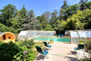 Una piscina riscaldata