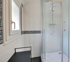 Shower, hair dryer