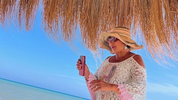 Accommodatie ligt op het strand