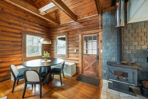 Dining - James River Cabin, Riverfront with Hot Tub and Views! (Madison Heights)