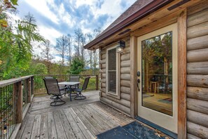 屋外ダイニングエリア