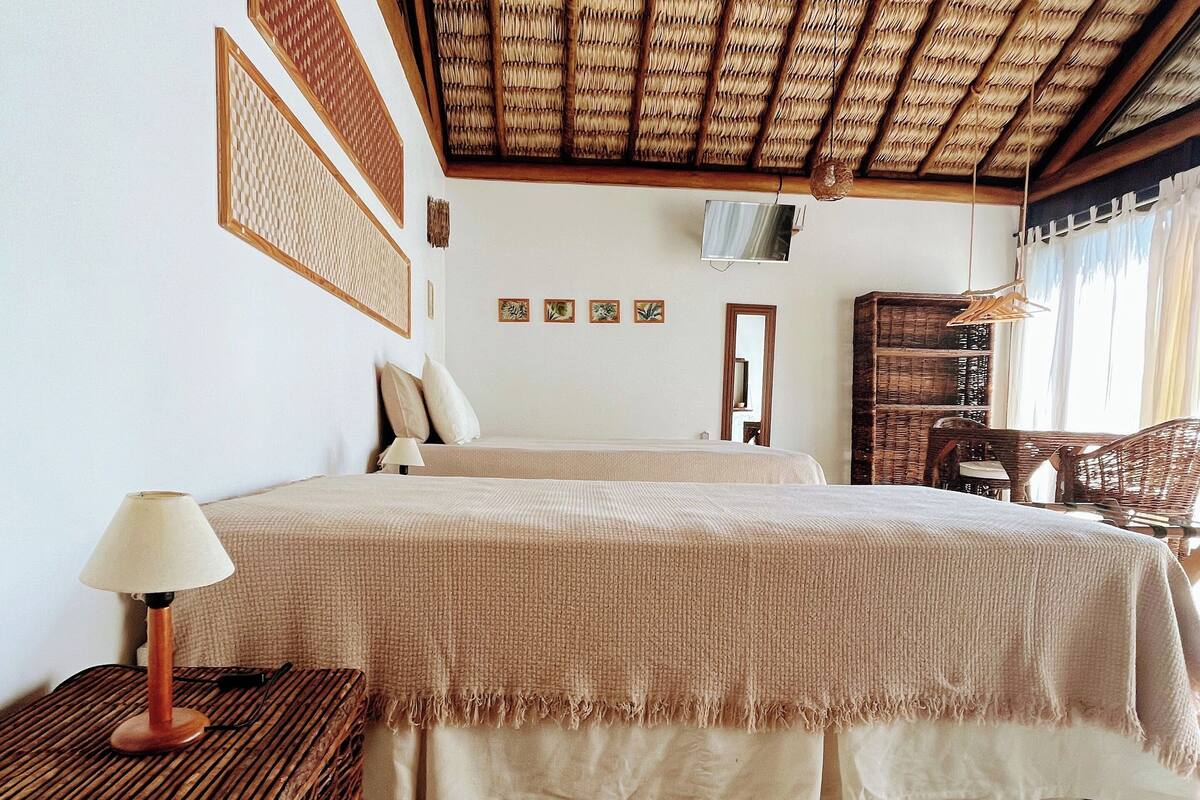 Deluxe Quadruple Room, Lanai, Garden View