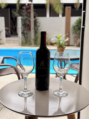 Deluxe Room, Pool View, Ground Floor | View from room - Pousada Casa Californiana (Garopaba)