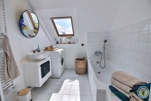Hair dryer, towels