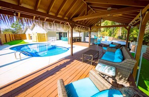 A heated pool