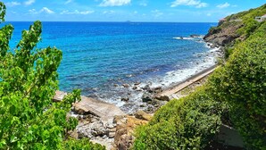 在海滩