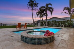 A heated pool