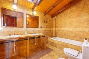 Ducha, secador de pelo y toallas