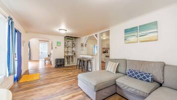 TV connectée, cheminée, jeux vidéo, lecteur de DVD