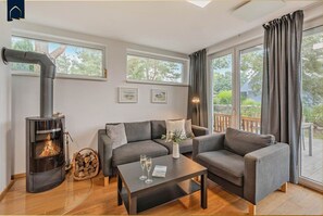 TV, fireplace, stereo