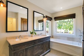 Shower, towels, soap, toilet paper