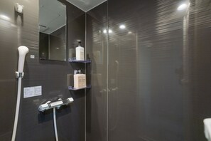 Classic Condo, Balcony | Bathroom | Shower, rainfall showerhead, free toiletries, hair dryer - STAY OSAKA NANBA (Osaka)