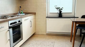 Fridge, oven, stovetop, dishwasher