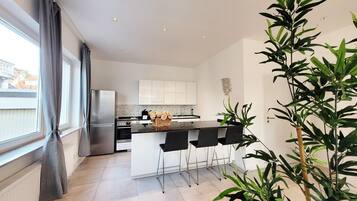 Kühlschrank, Ofen, Herdplatte, Geschirrspüler