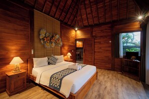 奢華別墅, 露台, 花園景 | 1 間睡房、書 桌、免費 Wi-Fi、床單