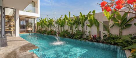 Vila luxo, 6 quartos, piscina particular | Piscina particular