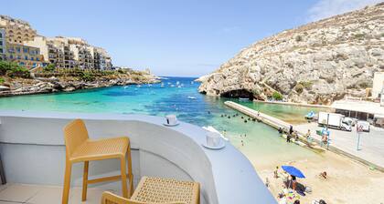 Brilliant Beachfront Apartment with Super Sunset views in Xlendi Bay, Gozo Malta