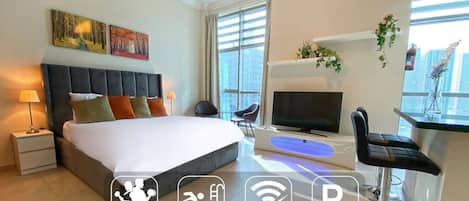 1 chambre, bureau, fer et planche Ă repasser, Wi-Fi