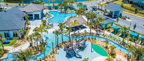 Piscine extérieure, piscine chauffée