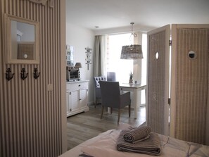 1 habitación, cuna de viaje, wifi gratis y ropa de cama