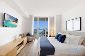 1 bedroom, iron/ironing board, travel crib, WiFi