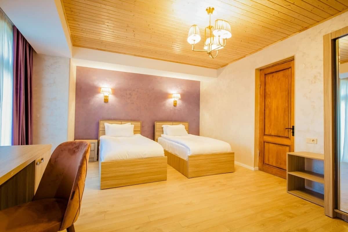 Standaard Twin kamer, uitzicht op bergen | Geluiddichte muren, gratis wifi, beddengoed