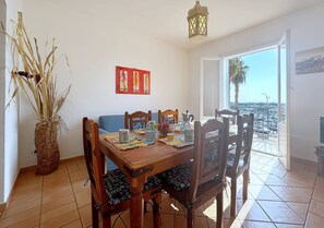 Apartment, Balcony, Sea View | Living area - Solemar Sicilia - Casa Aura (Santa Flavia)