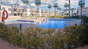 Apartment, 2 Bedrooms, Terrace, Garden View | Pool | Outdoor pool - Ground Floor Bungalow in Pilar de la Horadada - Mil Palmeras Beach (Pilar de la Horadada)