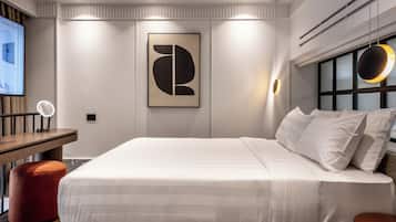 Minos Suite, two bedrooms, Kitchenette, City View | 2 bedrooms, in-room safe, soundproofing, iron/ironing board