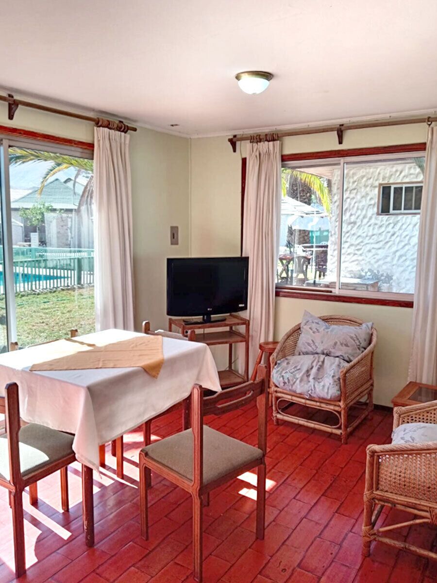 Cabaña familiar, vista a la alberca | 2 habitaciones, decoración personalizada y muebles diferentes 