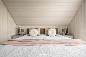 2 bedrooms, iron/ironing board, travel cot, free WiFi - Ferienhaus Jette - Fireplace, Sauna, Terrace, Parking, 2 Flat-screen TVs (Olpenitz)