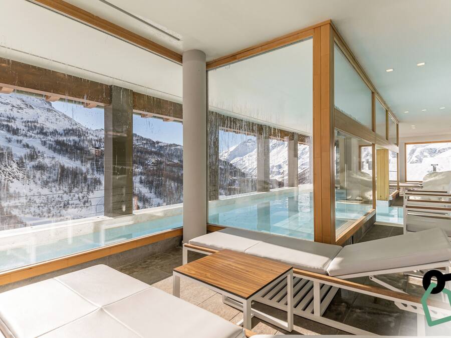 Indoor pool, open 10:00 AM to 8:00 PM, sun loungers