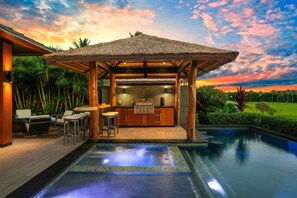 A heated pool