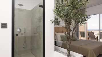 Deluxe-Suite, Balkon, Meerblick | 1 Schlafzimmer, Zimmersafe, individuell dekoriert