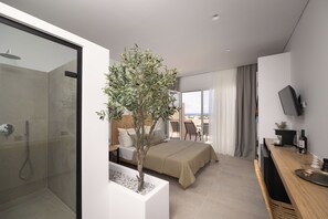 Deluxe-suite - balkon - havudsigt | 1 soveværelse, pengeskab på værelset, individuelt design