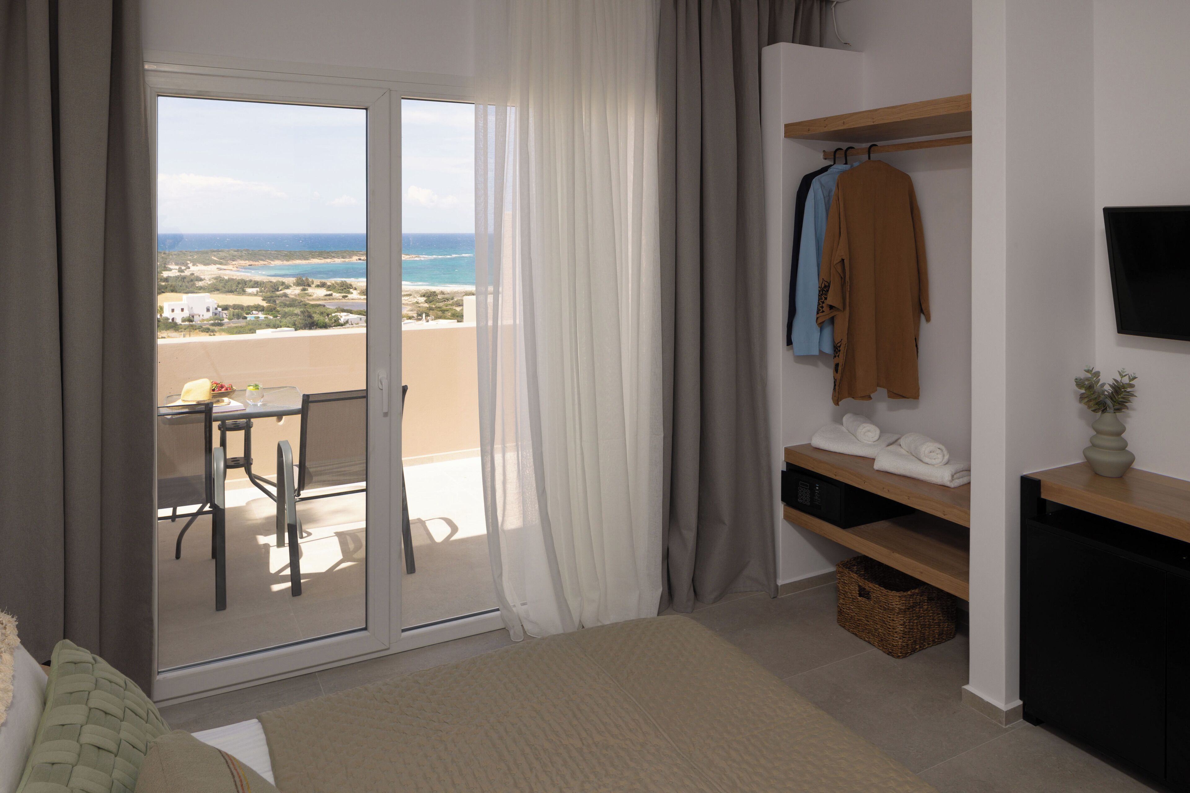 Deluxe-Suite, Balkon, Meerblick | Terrasse/Patio