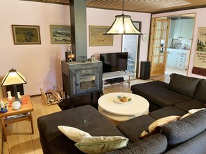 Fernseher, Kamin