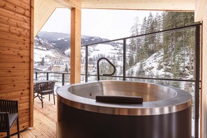 Indoor spa tub