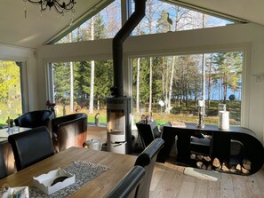 Dining - Lovely holiday home with its own lake plot and panoramic view of Rasjön | SE07037 (Månsarp)
