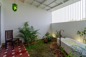 Traditional Room, Patio, Garden View | Bathroom | Separate tub and shower, towels, soap, shampoo - Nomads Resort - Destination Stays (Vanur)