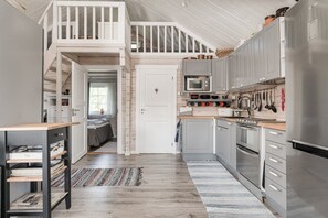 Fridge, microwave, oven, stovetop - Seaside holiday home in Axmar north of Gävle | SE20003 (Axmar)