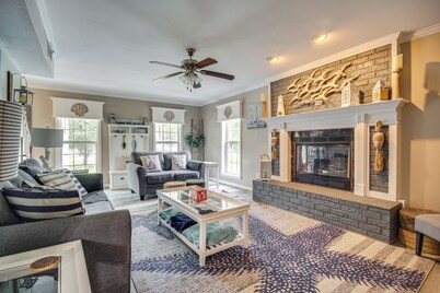 < 1 Mi to Waveland Beach: Spacious Family Home