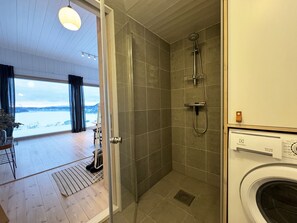Shower, hair dryer